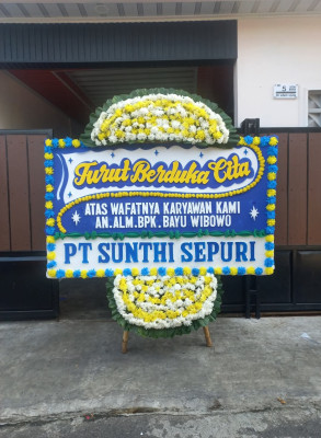 Papan Bunga Duka di Bejiharjo